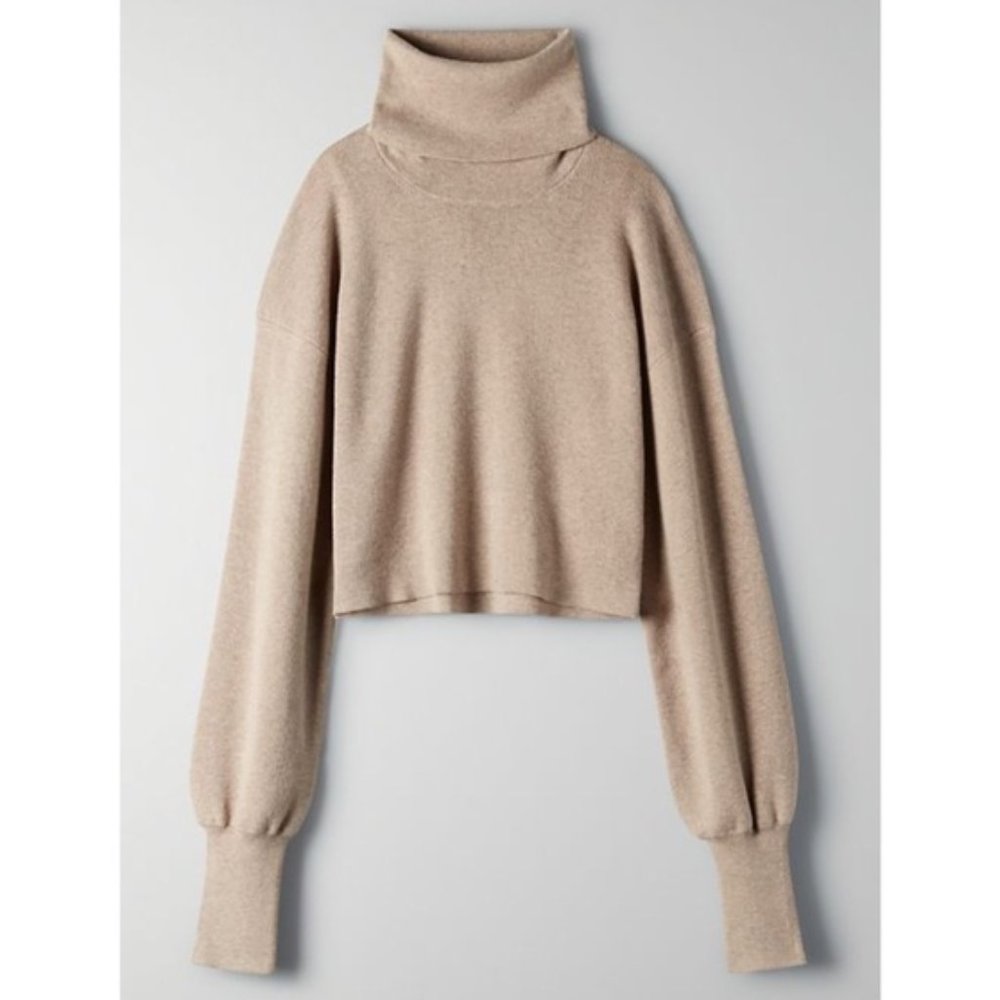 Aritzia Wilfred Rebecca Sweater in Oatmeal